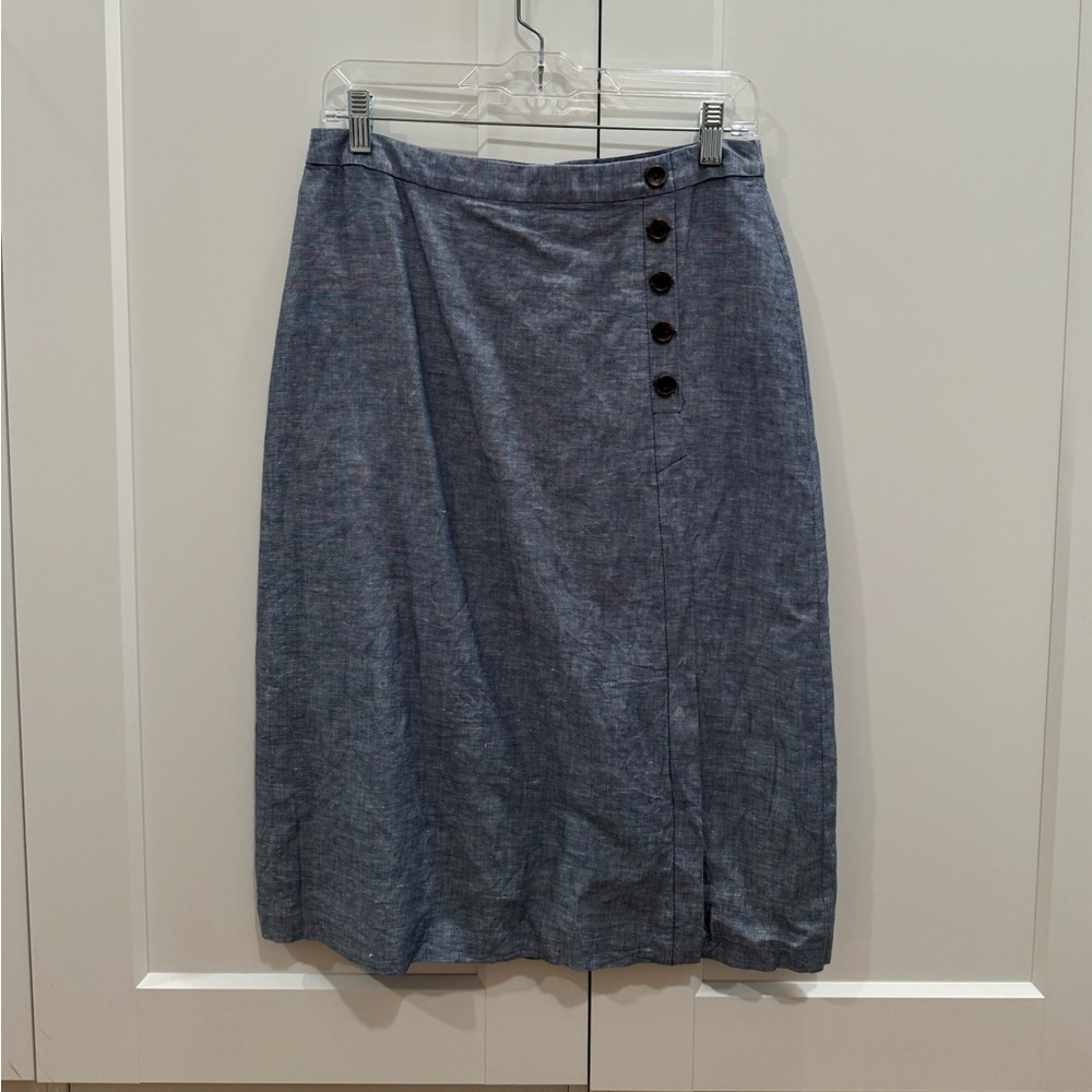 Banana Republic linen A Line midi skirt. Size 4. Like New ✨